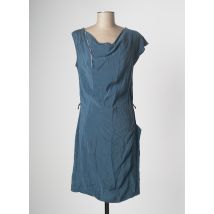 DE ANGELIS - Robe mi-longue bleu en cuppro - Femme - Taille 38 - Modz