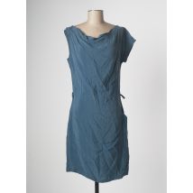 DE ANGELIS - Robe mi-longue bleu en cuppro - Femme - Taille 36 - Modz