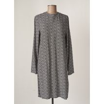 SUPERDRY - Robe mi-longue noir en viscose - Femme - Taille 40 - Modz