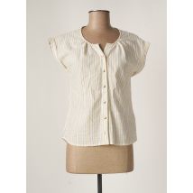 KANOPE - Chemisier beige en coton - Femme - Taille 34 - Modz