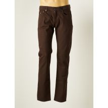 LA SQUADRA - Pantalon slim marron en coton pour homme - Taille W32 - Modz