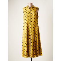 KING LOUIE - Robe mi-longue jaune en viscose pour femme - Taille 42 - Modz