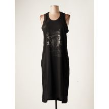 FRACOMINA - Robe mi-longue noir en coton - Femme - Taille 38 - Modz