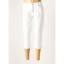 S.OLIVER - Pantacourt blanc en coton - Femme - Taille 36 - Modz