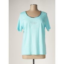 TELMAIL - T-shirt bleu en coton pour femme - Taille 50 - Modz