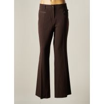 BLEU BLANC ROUGE - Pantalon flare marron en polyester - Femme - Taille 46 - Modz