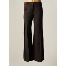 GARELLA - Pantalon flare marron en polyester - Femme - Taille 38 - Modz