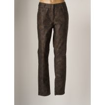 BRANDTEX - Pantalon slim vert en coton - Femme - Taille 46 - Modz