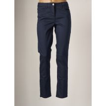 BRANDTEX - Pantalon slim bleu en coton - Femme - Taille 38 - Modz