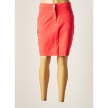 THALASSA - Jupe mi-longue rouge en coton pour femme - Taille 38 - Modz