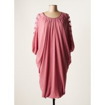 FASHION NEW YORK - Robe mi-longue rose en polyester - Femme - Taille 48 - Modz