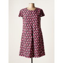 CARACTERE - Robe mi-longue rose en polyester - Femme - Taille 40 - Modz