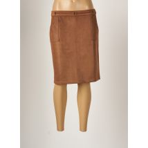 THALASSA - Jupe mi-longue marron en polyester - Femme - Taille 40 - Modz