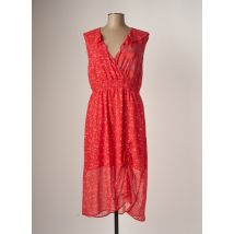 CHATTAWAK - Robe mi-longue orange en polyester - Femme - Taille 42 - Modz