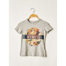 NAME IT - T-shirt gris en coton pour fille - Taille 7 A - Modz