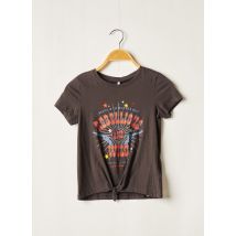 ONLY - T-shirt gris en coton - Fille - Taille TU - Modz