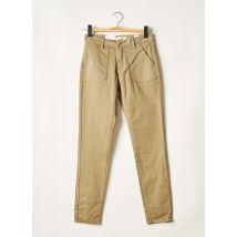 F.A.M. - Pantalon slim vert en coton - Femme - Taille W25 - Modz