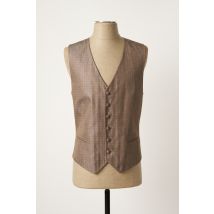 GREGE CREATION - Gilet sans manche marron en soie - Homme - Taille L - Modz