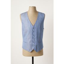 GREGE CREATION - Gilet sans manche bleu en soie - Homme - Taille XL - Modz