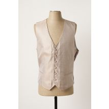 GREGE CREATION - Gilet sans manche beige en soie - Homme - Taille XL - Modz