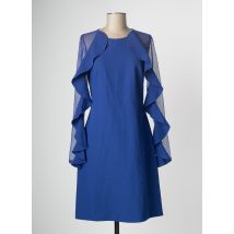 PAUL BRIAL - Robe mi-longue bleu en polyester pour femme - Taille 36 - Modz