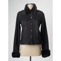 PAUL BRIAL - Veste en jean noir en coton - Femme - Taille 36 - Modz