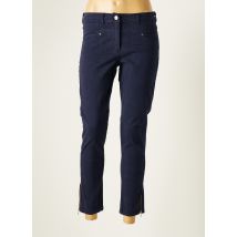 PAUL BRIAL - Pantalon 7/8 bleu en coton - Femme - Taille 34 - Modz
