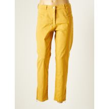 PAUL BRIAL - Pantalon 7/8 jaune en coton - Femme - Taille 46 - Modz