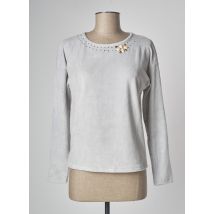 PAUL BRIAL - Top gris en coton - Femme - Taille 36 - Modz