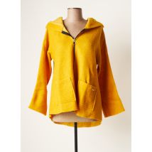 MALOKA - Veste casual jaune en laine - Femme - Taille 38 - Modz