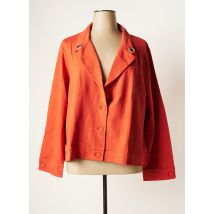 MALOKA - Veste casual orange en viscose - Femme - Taille 52 - Modz