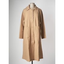 G!OZE - Manteau long beige en viscose - Femme - Taille 52 - Modz