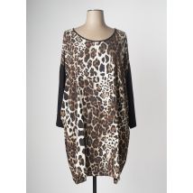 G!OZE - Tunique manches longues marron en viscose - Femme - Taille 48 - Modz