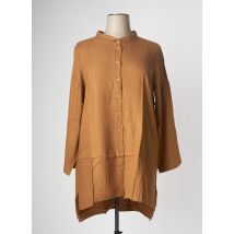 G!OZE - Tunique manches longues marron en viscose - Femme - Taille 50 - Modz