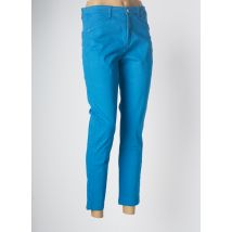 MALOKA - Pantalon 7/8 bleu en coton - Femme - Taille 38 - Modz