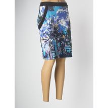 MALOKA - Jupe mi-longue bleu en polyester - Femme - Taille 38 - Modz