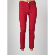 MALOKA - Pantalon slim rouge en coton - Femme - Taille 38 - Modz
