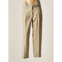MARC AUREL - Pantalon droit vert en coton pour femme - Taille 36 - Modz