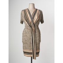 CRISTINA EFFE - Robe mi-longue marron en viscose - Femme - Taille 42 - Modz