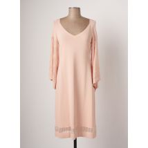 D.EXTERIOR - Robe mi-longue rose en viscose - Femme - Taille 34 - Modz