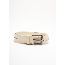 POST & CO - Ceinture beige en cuir - Femme - Taille 38 - Modz