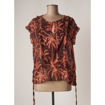 MAISON SCOTCH - Blouse marron en polyester - Femme - Taille 34 - Modz