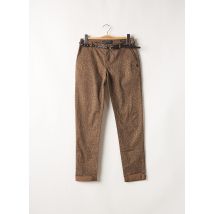 SCOTCH & SODA - Pantalon chino marron en coton - Femme - Taille TU - Modz