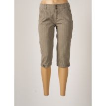 CHIPIE - Corsaire beige en coton - Femme - Taille 36 - Modz