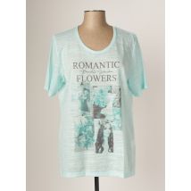 LEA H. CURVE - Top bleu en polyester - Femme - Taille 42 - Modz