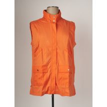 AHORN - Gilet sans manche orange en coton - Femme - Taille 54 - Modz