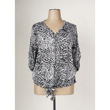 LEAH CURVE - T-shirt noir en viscose - Femme - Taille 46 - Modz