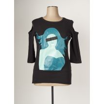 FASHION JUNKIE - T-shirt noir en coton - Femme - Taille 36 - Modz