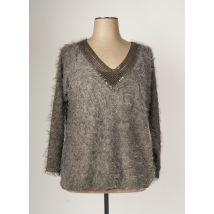 ZELI - Pull gris en viscose - Femme - Taille 42 - Modz