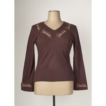 FASHION JUNKIE - T-shirt marron en coton - Fille - Taille TU - Modz
